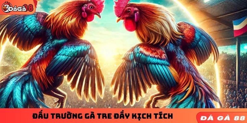 Đấu trường gà tre đầy kịch tích