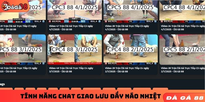 Tính năng chat giao lưu đầy náo nhiệt